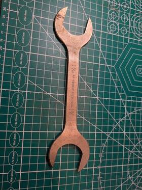 8505-17 Proto 85057 Vtg Usa An 1-5/16 Inch X 1-3/8 Offset Open End Hydraulic Wrench