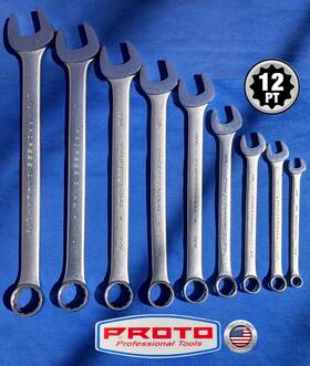 9pcproto Proto Professional 9pc Sae Wrenches 1-1/16 - 3/8 Great Condition Usa