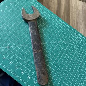 C708a Proto Vintage Wrench 1 3/8 Open End Engineer- Lathe