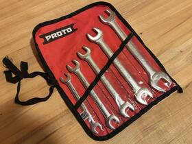 J3000n Proto Tools 5pc Open-end Wrench Set 3/8 Inch -7/8 Made In Usa