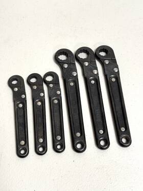 J3800 Proto 6pc. Ratchet Flare Nut Set 3/8 -11/16 Inch 12pt Black Oxide Made In Usa