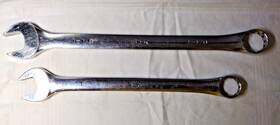 88236 S-k 88232 Two Comb. Wrenches 12 Point 1 Inch And 1/8 Full Polish Usa
