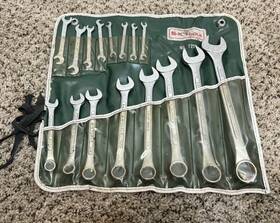 7216 S-k Tools Vintage Sk Usa Combination Ignition 16 Piece Sae Wrench Set Pouch