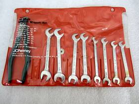 844-3414 S-k Tools Vintage Jc Penney 10pc Sae Ignition Wrench Set Made In Usa
