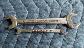 S-k Wayne 0-1820 0-810 2 Open End Wrenches 9/16 X 5/8 1/4 5/16 Usa See Pics