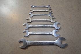 O-810 S-k Wayne Sk Lectrolite Vintage 7pc Open End Wrench Set Usa 1 Inch -1/4