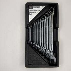 4971 Sears Craftsman 9 Combo Wrench Sae Set Bf Japan 1/4 Inch To 1 12 Pt. Missing 3/8
