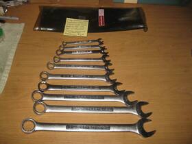 94496 Sears Craftsman Vintage Sae Combination Wrench Set 10 Pc Usa Made Xlnt