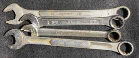 162b Sears Kmart Dayton Gray Canada 4pc Vintage 12 Point Combo Wrenches Read Description