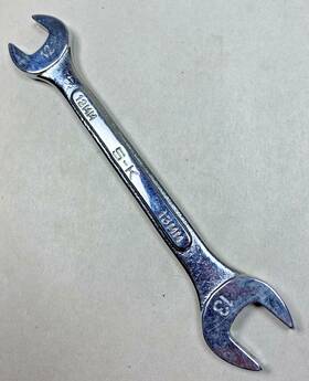 8212 Sk S-k Hand Tools - 12mm X 13mm Double Open End Chrome Wrench Usa Made Tool