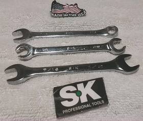 Sk 88214/86414/f1214 3pc S-k Tool 3/8 Inch 7/16 Line Wrench/ 6pt Combination/7/16 1/2 Open
