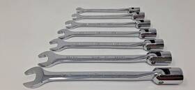 88812 Sk Tools 7 Pc Combo Wrench Set Flex Head 3/4 Inch 11/16 5/8 9/16 1/2 7/16 3/8