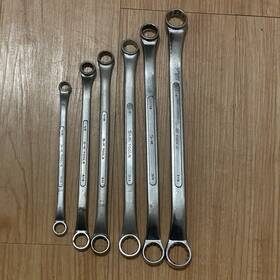 B2628 Sk B1214 Tools 3/8 Inch To 7/8 Offset Box End Wrench 6pc Set Forged Alloy Usa