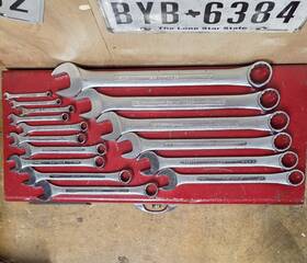 C12-c-36 Sk Tools Sae 16pc Combination Wrench Set 12/6pt 1/4 Inch - 1-1/4 Usa C-xx Models