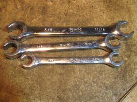 F1214 Sk F2022 F1618 Flare Nut Line Wrench Set 3/8 7/16 1/2 9/16 5/8 11/16