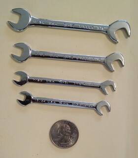 I-1315 Sk I-2224 S-k - I-1820 I-1416 And Sae Open Ended Ignition Wrenches -4 Pc