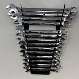 88320 Sk Tools 88307 88322 88308 88317 S-k 14 Pcs Metric Combo Wrench Set Superkrome Polished 7mm To 22mm Read
