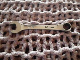 Sk Tools Sk88110 Short Combination Wrench - Chrome Metric 12 Point 10 Mm