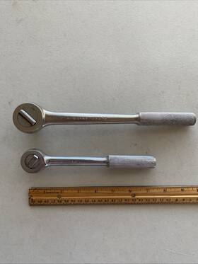 42470-45170 Sk Tools-wayne 2pc.vintage S-k 1/2 Inch 42470 - 3/8 45170 Ratchets Usa Some Wear/mark
