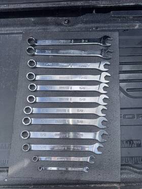 01306 Snap-on 12 Pc Lot Kobalt First Generation Wrench Set By Snapon Williams 6 Point Sae