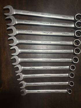 0exmi Snap-on Metric Wrench Set