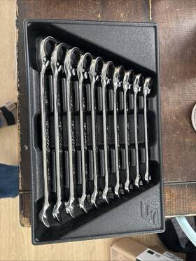 10118278 Snap-on 10pc Flank Drive Metric Ratchet Wrench Set 10mm - 19mm