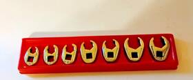 1220s-frh Snap-on 7 Piece Crowfoot Flare Nut Wrench Set 3/8 Inch Drive -11/16