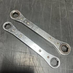 1719s Snap-on 1618s Vtg Metric Ratchet Wrenches Rbm And 6 Point 16 17 18 19 Mm