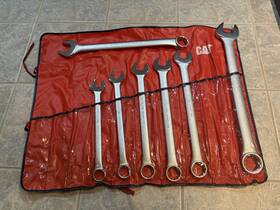 1u-7000 Snap-on Cat By Sae Partial Jumbo Combination Wrench Tool Set 7 Piece Usa