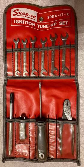 2011a-it-k Snap-on Vintage 10 Piece Sae Ignition Tune Up Kit With Bag C-111a