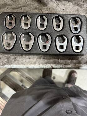 210fhrma Snap-on 3/8 Drive 10mm Thru 19mm 6pt Flare Nut Crowfoot Set