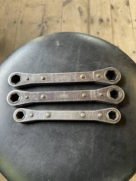 24680 Snap-on Lot Of 3 Ratchet Wrenches