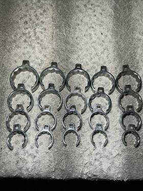 Snap-on 3 1/6 1 9/16 Vtg 20 Pc 1/2 Inch Dr 12pt Flank Drive Deep Flare Nut Crowfoot Wrench Set