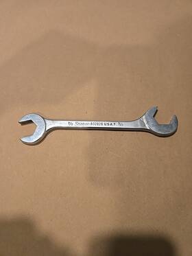 A02828 Snap-on Vintage 7/8 Inch Chrome 4 Way Angle Head Open End Wrench Usa