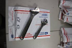 Snap-on Ad12-ad8 Snap-on Tools Ad12 And Ad8 Chrome Adjustable Wrenches Lot