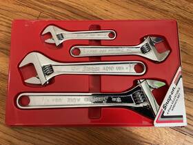 Ad704 Snap-on Adjustable Wrench Set 6 Inch 8 10 12