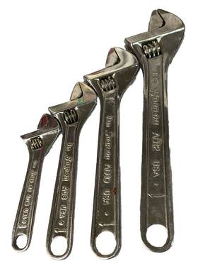 Ad704c Snap-on 4pc Adjustable Wrench Set