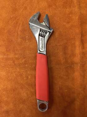 Adh12a Snap-on Tools Usa Adjustable Wrench Red Soft Handle Adh10 Smooth Jaw