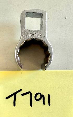 An850810 Snap-on 3/8 Inch Drive 12-pt 5/8 Flank Deep Flare Nut Crowfoot Wrench Usa