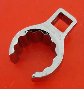 An850814 Snap-on 7/8 Inch Deep Flare Nut Crowfoot Wrench 3/8 Drive 12pt Point Read