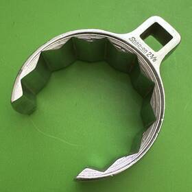 An850838 Snap-on Usa 1/2 Inch Drive 12 Point Sae 2-3/8 Deep Chrome Flare Nut Crowfoot Wrench