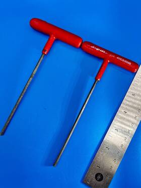 Awcg1609b Snap-on Tools T Shaped Hex Wrench 2 Pieces Usa T-2-9