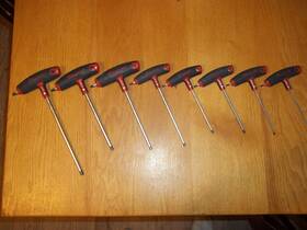 Awsg06 Snap-on 8pc Awsg Series Sae T-shaped/l-shaped Combo Hex Wrench Set Awsg06 Snap-on 8pc Awsg Series Sae T-shaped/l-shaped Combo Hex Wrench Set