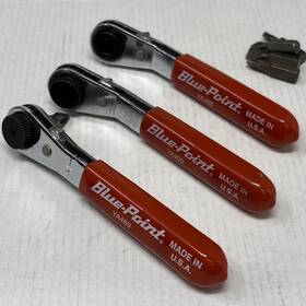 Ya490 Snap On Blue Point Ya488 Ya489 Blue-point Tools Usa 1/4 Inch Hex Ratcheting Bit Driver Wrench Set