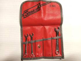 C-52c Snap-on Tools 3 Piece Open End Mini Ignition Wrench Set Sae Read