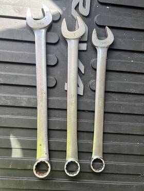 Cl20l-cl402 Snap-on Sae 3 Piece Wrench Set 15/16 Inch 1-1/16 1 12 Point