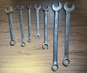 Cl242ks Snap-on Lot Mac Napa Barcalo Blackhawk On. Combo Wrenches And Line
