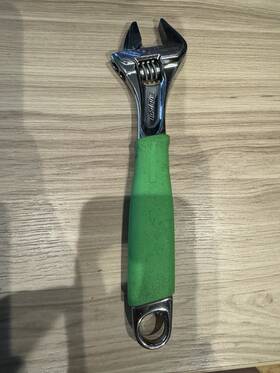 Fadh10bg Snap-on Tools Usa Green 10 Inch Flank Drive Plus Adjustable Wrench