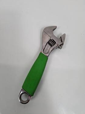 Fadh6g Snap-on Green Handle 6 Inch Adjustable Flank Drive Plus Wrench New Logo