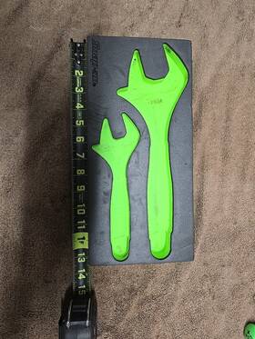 Fadh702agk2f Snap-on - Green Foam Organizer For 8 Inch And 12 Soft Grip Adjustable Wrenches-nice